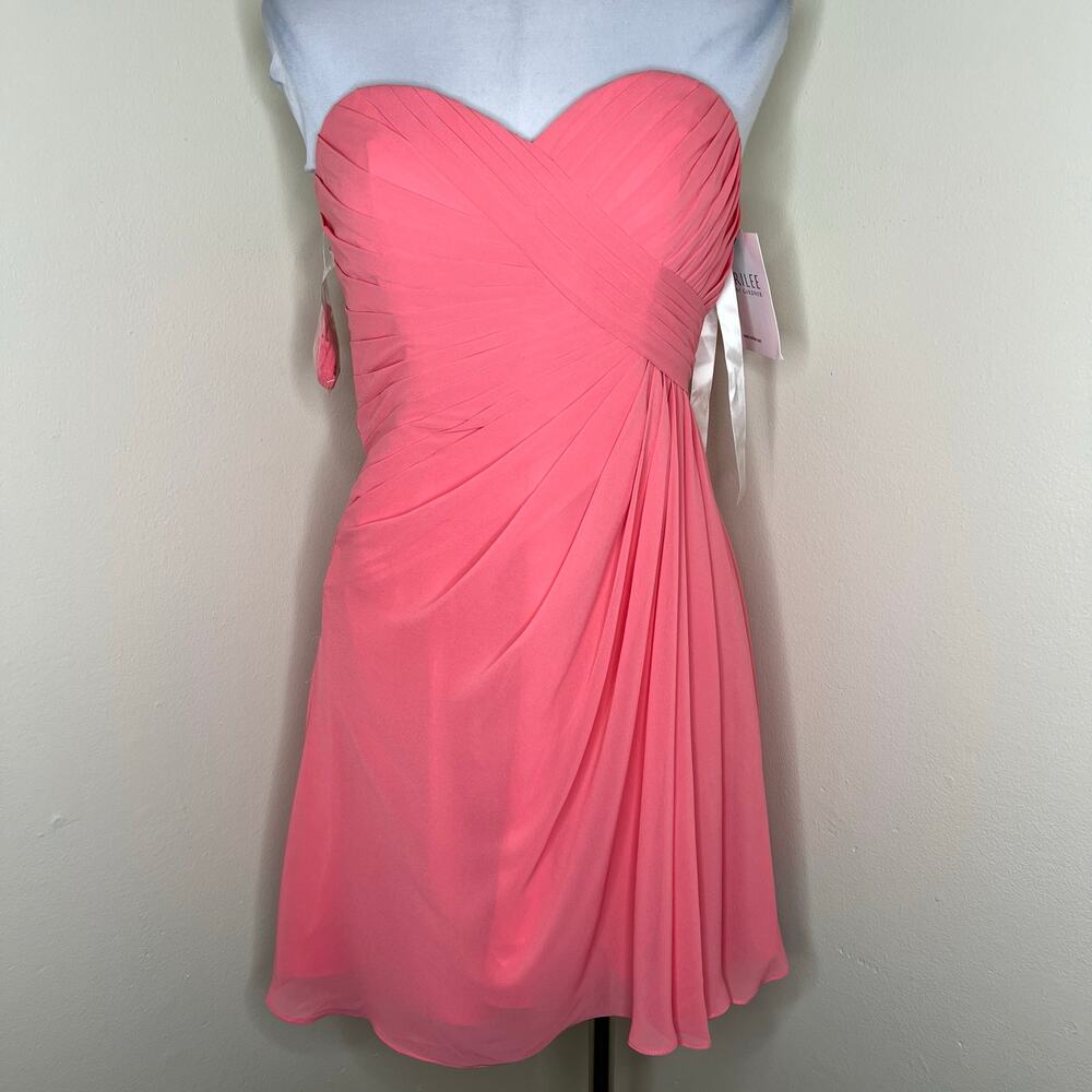 Morilee Madeline Gardner Formal Dress 10 Strapless Bridesmaid Special Occasion